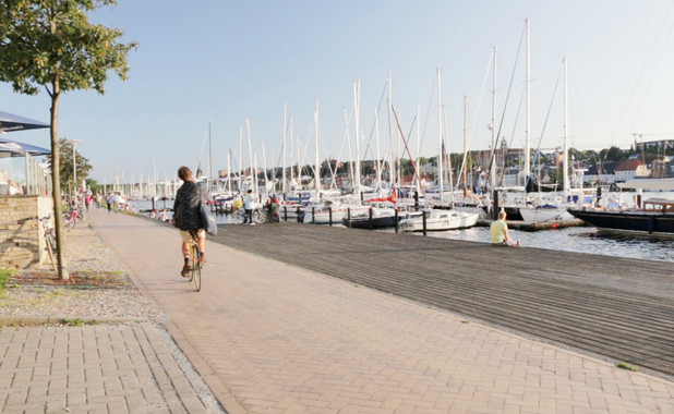 Foto der Flensburger Fördepromenade